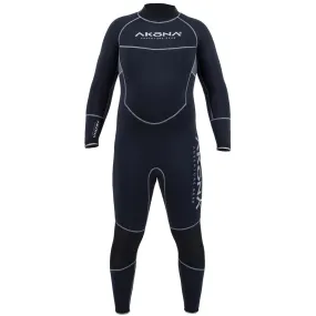 Akona 7mm Mens Quantum Stretch Full Wetsuit Glued and Blind Stitched