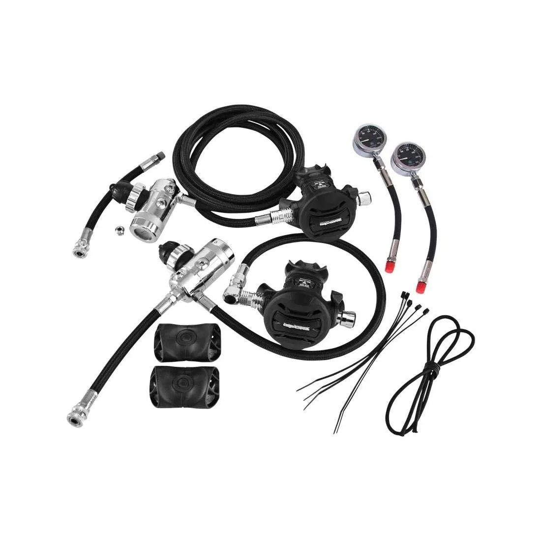 Apeks Sidemount System Scuba Diving Regulator Kit