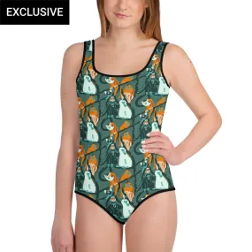 Barrel of monkeys All-Over Print Youth Swimsuit (POD)