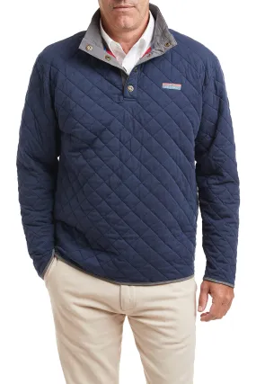 Cross Rip Quilted Sweatshirt Nantucket Navy